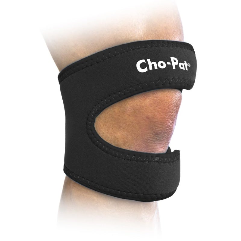 ChoPat Dual Action DoubleLayer Adjustable Knee Strap Pain Relief for Chondromalacia Osgood Schlatters Tendonitis and Meniscus Tears Large